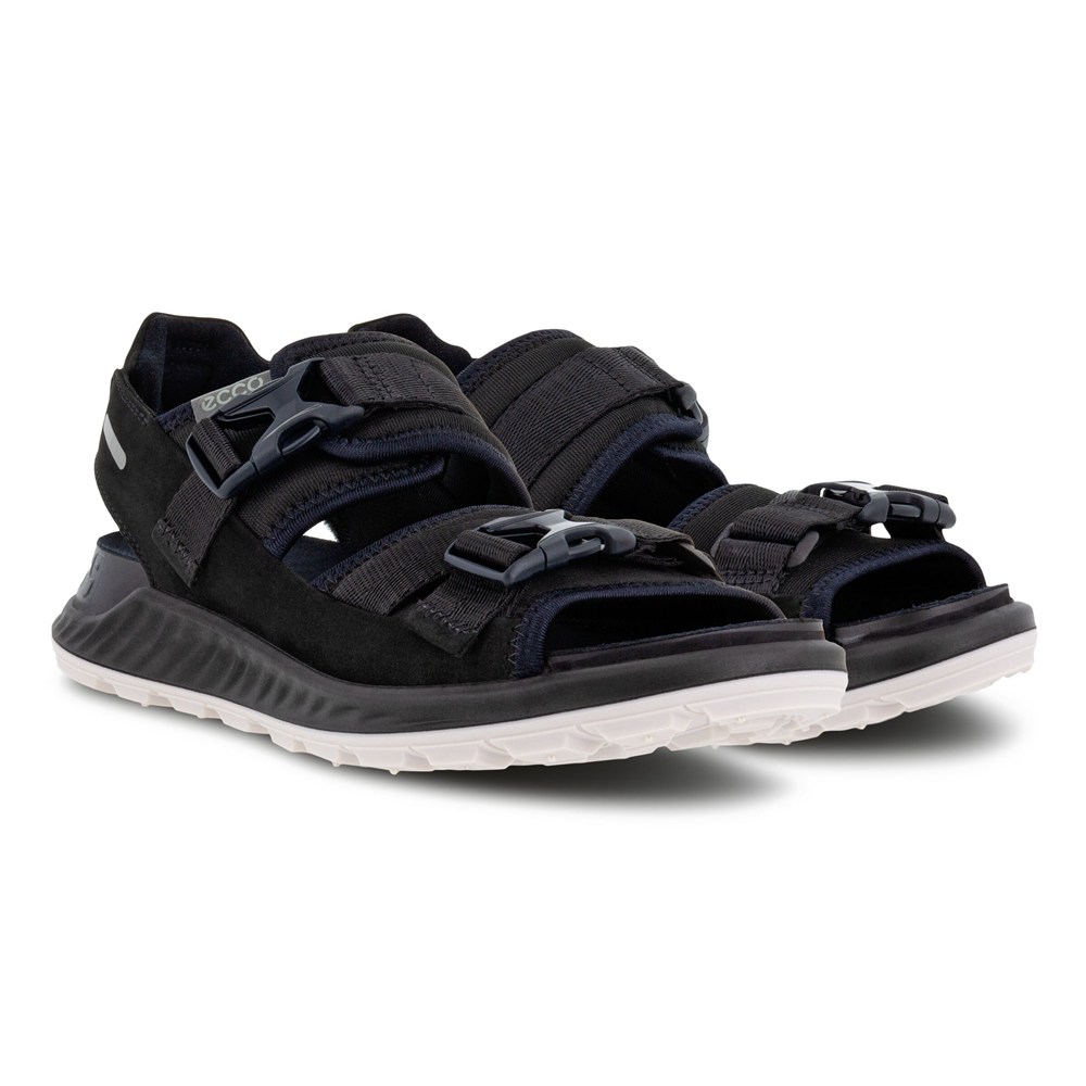 Sandalias Mujer - ECCO Exowrap 2S Buckle - Negros - BGO765023